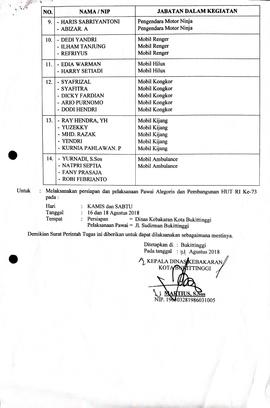 16. b. Sambungan surat tugas pawai alegoris