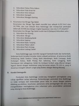 Khazanah arsip  halaman 3  dari BAB II. Gambaran Umum Kota Bukittinggi, disertai Kondisi Demografis.