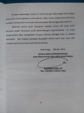 Khazanah arsip Lembar kedua dari Kata Pengantar.