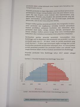 Khazanah arsip  halaman 16  dari BAB III, kelanjutan Piramida Penduduk.