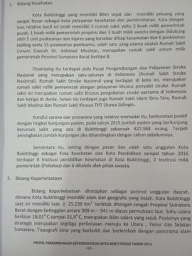 Khazanah arsip    halaman k-6  BAB II.Gambaran Umum Kota Bukittinggi/ Bidang Kesehatan.