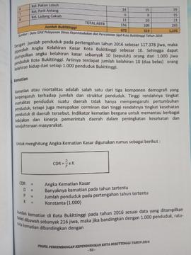 Khazanah arsip  halaman  37  dari  BAB III. Kematian / dan Rumus untuk menghitung Angka Kematian Kasar.