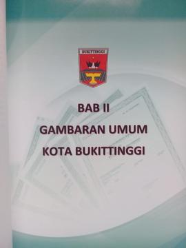 Khazanah arsip  Cover Judul BAB II.Gambaran Umum Kota Bukittinggi.