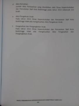 Khazanah arsip  halaman terakhir  dari BAB VI. Kepemilikan Dokumen Kependudukan./ Kepemilikan Akta