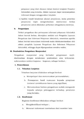 Khazanah Arsip halaman 18  SK Pedoman Penangan Pengaduan Dan Informasi Pelayanan Adminduk di Ling...
