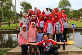khazanah arsip foto acara Family  gathering  Disdukcapil, Januari 2018. di Harau 50 Kota.