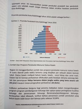 Khazanah arsip  halaman  17 dari  BAB III. Gambar 2 : Piramida Penduduk Kota Bukittinggi Tahun 2016