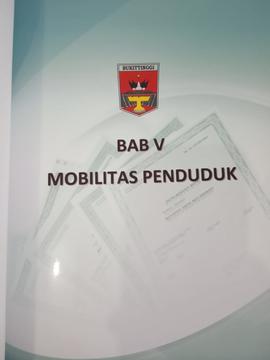 Khazanah arsip Cover BAB V Mobilitas Penduduk.