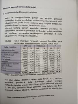 Khazanah arsip  halaman ke 44  dari BAB III, Penduduk menurut Karakteristik sosial,