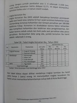 Khazanah arsip   halaman 4 dari  BAB IV.Kematian ( Angka Kematian Ibu ).