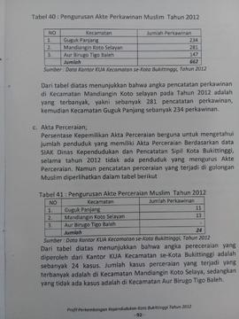 Khazanah  arsip  halaman  5  BAB VI, Tabel 40 dan Tabel 41.