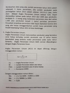 Khazanah arsip  halaman ke 32  dari BAB III, Angka perceraian umum.