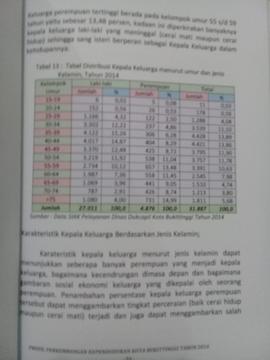 Khazanah arsip  halaman 38 dari BAB III, Kuantitas Penduduk, Tabel 13 : Tabel Distribusi Kepala K...