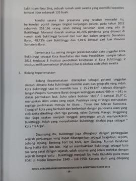 Khazanah arsip  halaman  7  dari BAB II. Gambaran Umum Kota Bukittinggi/ Bidang  Kepariwisataan.