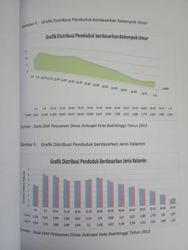 Khazanah arsip  halaman 17 dari BAB III, Kuantitas Penduduk, Gambar 4 : Grafik Distribusi berdasa...