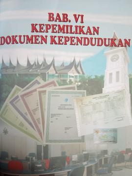 Khazanah arsip   Cover BAB VI.Pada Profil Perkembangan Kependudukan Kota bukittinggi tahun 2014.