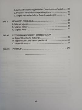 Khazanah arsip lembar ketiga dari Daftar Isi.