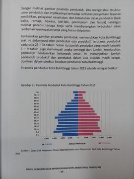 Khazanah arsip   halaman 18  dari BAB III. Gambar 2 : Piramida Penduduk Kota Bukittinggi Tahun 2015