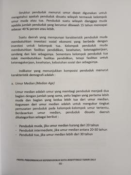 Khazanah arsip  halaman ke 12 dari BAB III, Indikator yang menunjukkan komposisi penduduk.