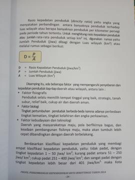 Khazanah arsip  halaman 5 dari BAB III, Kuantitas Penduduk, Rasio kepadatan Penduduk ( dencity ra...