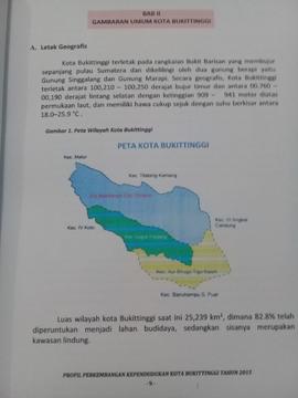 Khazanah arsip  halaman 1 dari BAB II. Gambaran Umum Kota Bukittinggi.