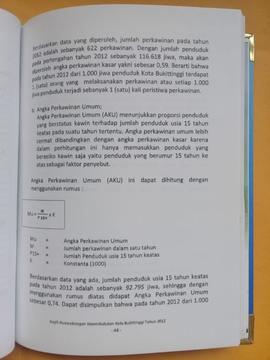 Khazanah arsip   halaman 28dari BAB III, Angka Perkawinan Umum.