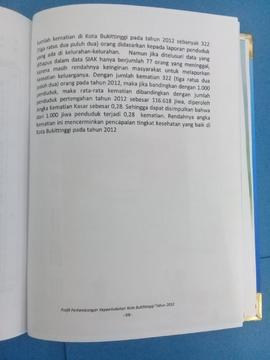 Khazanah arsip   halaman 49 dari BAB III, kelanjutan dari Tabel 24 : Tabel angka kematian Pendudu...