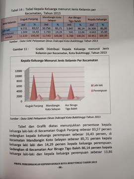 Khazanah arsip  halaman ke 38  dari BAB III, Tabel 14 : Tabel  Kepala Keluarga menurut jenis kela...