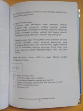 Khazanah arsip   halaman 29 dari BAB III, Angka Perceraian kasar