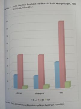 Khazanah arsip  halaman 22  dari BAB III, Kuantitas Penduduk, Gambar 7 : Grafik  Distribusi Pendu...