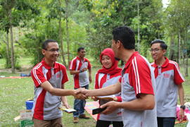 khazanah arsip foto acara Family  gathering  Disdukcapil, Januari 2018. di Harau 50 Kota.