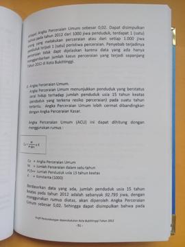 Khazanah arsip   halaman 31  dari BAB III, Angka perceraian umum.