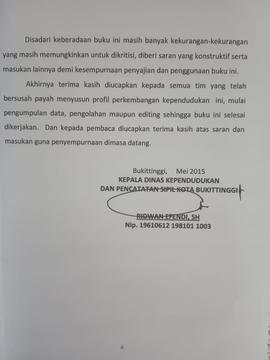 Khazanah arsip lembar kedua dari Kata Pengantar.