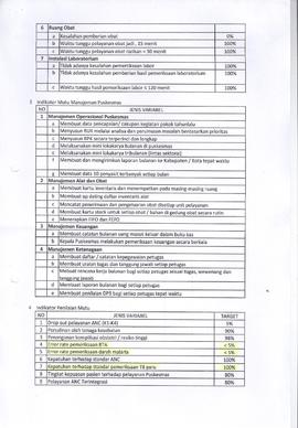 Khazanah Arsip Keputusan Kepala Dinas Kesehatan Kota Bukittinggi tentang Indikator Mutu dan Kiner...