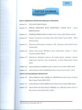 Khazanah Arsip Profil Kesehatan Kota Bukittinggi Tahun 2015 (Lembar 5)