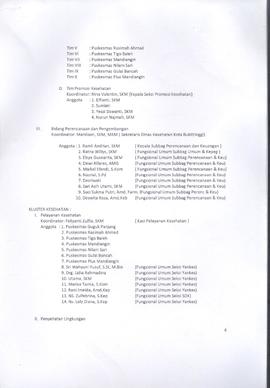 Khazanah Arsip SK Tim Pengendalian Krisis Kesehatan Kota Bukittinggi Tahun 2018 - Lampiran 1 (lem...