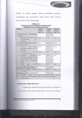 Khazanah Arsip Profil Kesehatan Kota Bukittinggi Tahun 2017 (lembar 72)