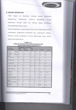 Khazanah Arsip Profil Kesehatan Kota Bukittinggi Tahun 2017 (lembar 118)