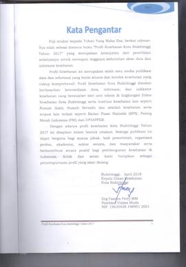 Khazanah Arsip Profil Kesehatan Kota Bukittinggi Tahun 2017 (lembar 3)