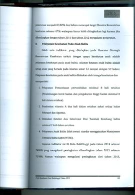 Khazanah Arsip Profil Kesehatan Kota Bukittinggi Tahun 2015 (Lembar 79)