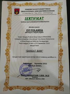 SERTIFIKAT PKL IV