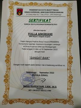 SERTIFIKAT PKL VI