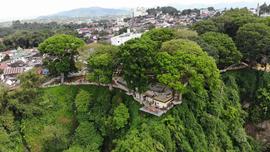 Foto Udara Taman Panorama Lobang Jepang dan Ngarai Sianok Bukittinggi Tahun 2017 14