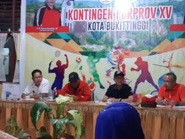 Kegiatan Porprov XV Tahun 2018 Kontingen Kota Bukittinggi di Kabupaten Padang Pariaman 11