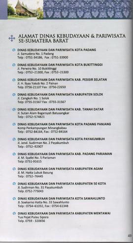 Booklet Panduan Wisata Kota Bukittinggi Tahun 2013 47