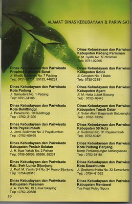 Booklet Panduan Wisata Kota Bukittinggi Tahun 2011 20