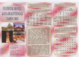 Brosur Statistik Hotel Kota Bukittinggi Tahun 2013 1