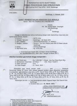 Kenaikan Gaji Berkala Atas Nama DETTI,S.Pd 1