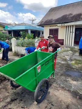 Foto Kegiatan  Arsip Seksi Perlindungan Korban Bencana Alam &amp; Sosial Foto Kegiatan Kerja Bakti Tagana 7