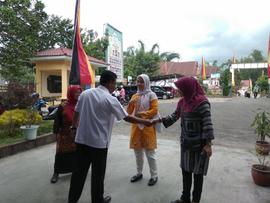 Foto Kedatangan Tim Penilai Pusat Disambut Camat Aur Birugo Tigo Baleh, Drs. Hendry, ME